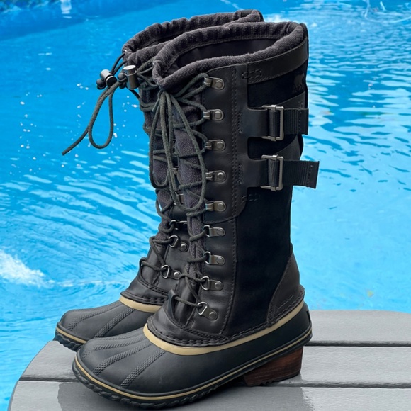 Sorel Women's Conquest Carly II Waterproof Duck Snow Boots NL2273-011 Size 6.5 - Picture 1 of 16